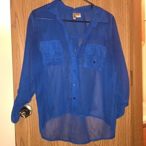 Passport See Through button down